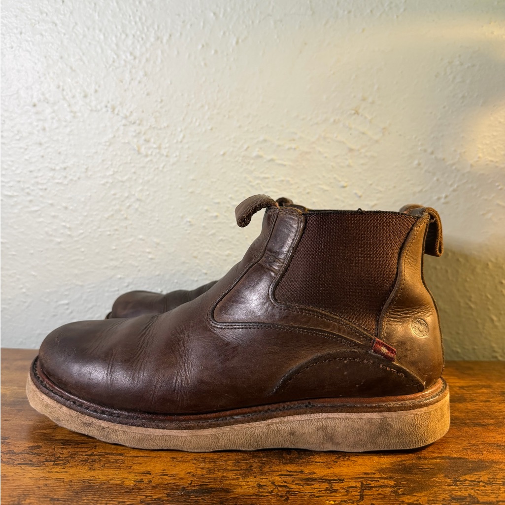 Olibert Robson Brown Leather Chelsea Boots Sz 8 Women’s